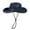 Blue, variant on Foldable Cowboy Bowler Sun Hat - Lightweight UV Protection for Beach & Hiking