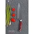 thumbnail image 4 of Ergo Chef Crimson Series 8" Chef's Knife German Stainless Steel w/ Ergonomic G10 Handle, 4 of 5