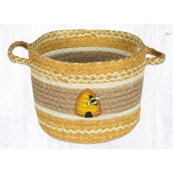 Capitol Importing 38-UBPSM9101B 9 x 7 in. Beehive Printed Utility Basket