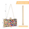 thumbnail image 3 of Bolso de noche para mujer, hermoso bolso de mano con diamantes de imitación brillantes, negro, 3 of 7
