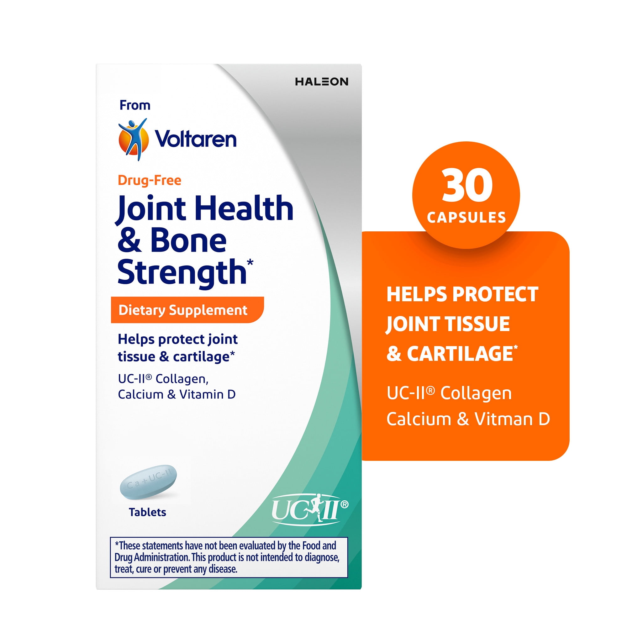 Voltaren Dietary Supplements Joint Health + Bone Strength  30 Ct