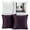 Eggplant, variant on Clara Clark Plush Solid Decorative Microfiber Square Throw Pillow Cover with Throw Pillow Insert for Couch, Lavendar Dream, 16"x16"", 4 Piece Decorative Soft Throw Pillow Set