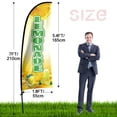 thumbnail image 3 of Qsum 7 ft Lemonade Advertising Feather Outdoor Flags and Banners, Weatherproof, 3 of 5