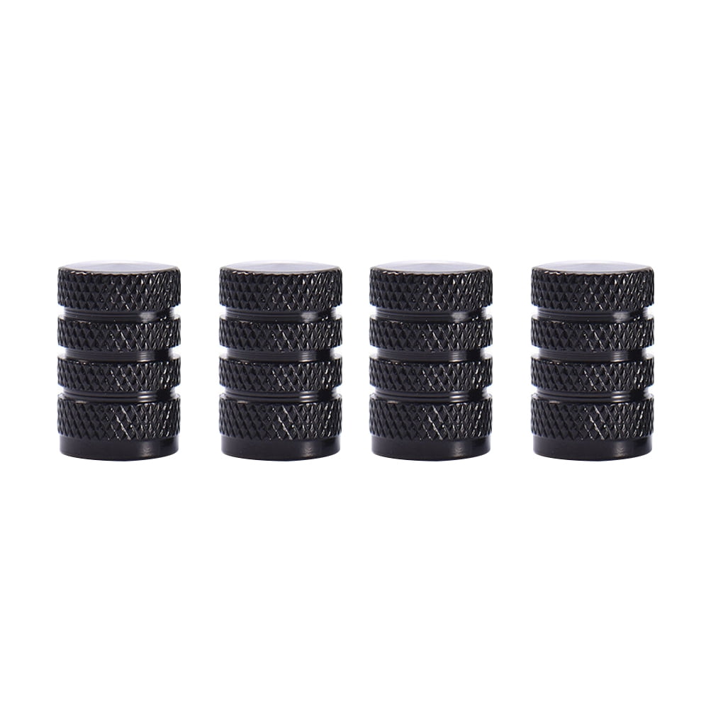 4 X Aluminum Metal Alloy Tire/Rim Valve Air Port Dust Cover Stems Cap/Caps 