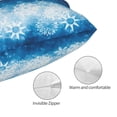 thumbnail image 3 of Honeii Blue Glitter Sparkles Print Pillow Cases,Plush Throw Pillow Covers,Decorative Pillowcase for Sofa, Couch, Living Room-20"x30", 3 of 6