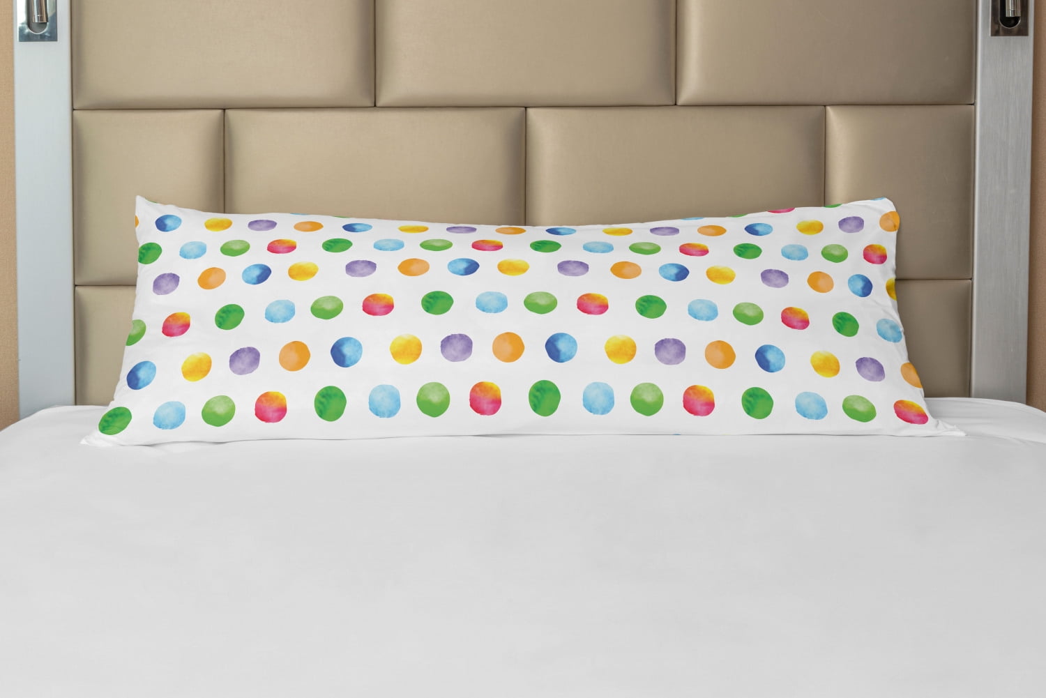 Abstract Circles 100% Cotton Sheet Set Bed Sheet With 1 Pillow Cover 