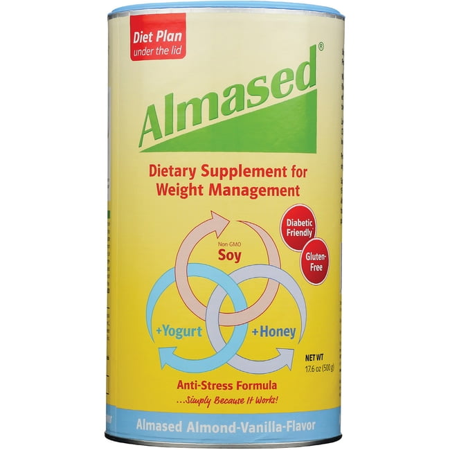 Almased Multi Protein Powder Almond Vanilla 17 6 Oz Pwdr Walmart Com