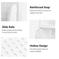thumbnail image 2 of Boîte de Rangement Empilable pour Garde-Robe, Boîtes d'Organisateur d'Étagères de Garde-Robe en Plastique, Se Déplie comme un Tiroir, Convient, Paniers en Plastique Pliables pour la Maison, la Cuisine, la Chambre (Blanc-3L), 2 of 8