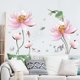 thumbnail image 4 of Un conjunto de pegatinas de pared de flor de loto, pegatina de pared moderna para Livin, 4 of 5
