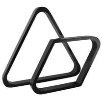 GSE Games & Sports Expert Solid Wood Billiard Pool Ball Rack. 8-Ball Triangle & 9-Ball Diamond Biiliard Ball Rack for 2-1/4" Pool Balls - Black