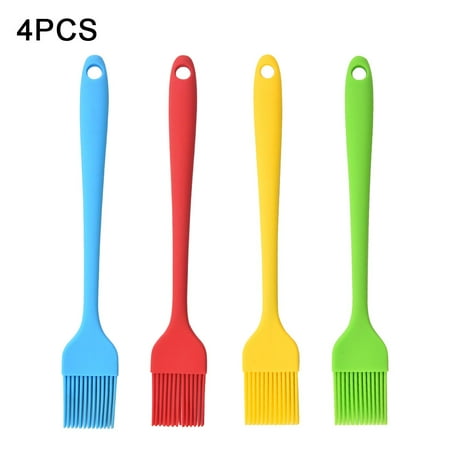 

4pcs Basting Brush Soft Silicone Baking Assorted Color Non Stick Heat