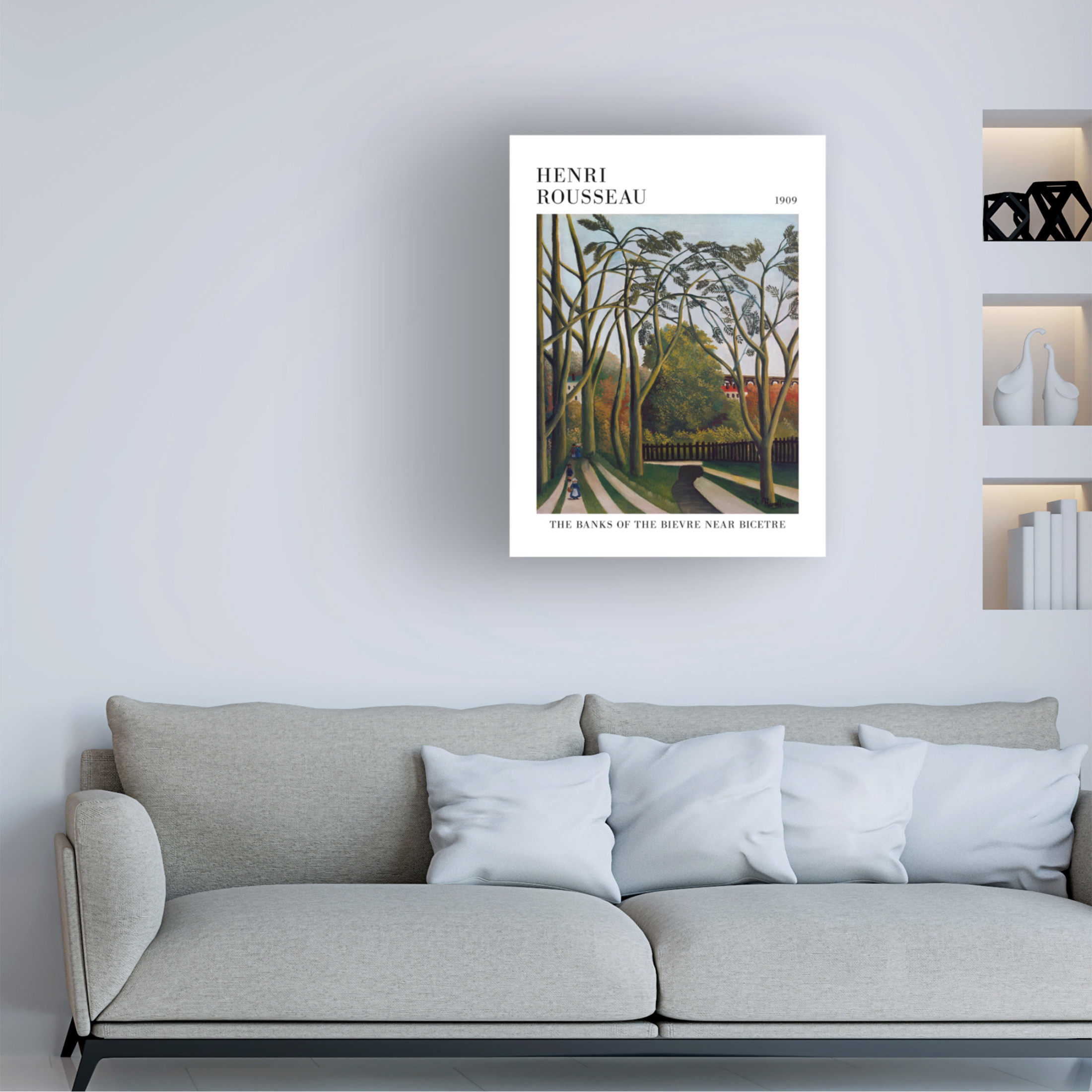 Trademark Fine Art Pictufy  The Banks Of The Bier Near Bicetre Canvas Wall Art