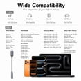thumbnail image 3 of Amurx USB-C to 3.5mm Headphones Adapter with DAC Chipset, USB C to Aux Audio Dongle Cord, Headset Jack Converter, Gray, 3 of 7