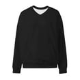 thumbnail image 4 of Kiijoy Toddler Girls Sweatshirt Solid Casual V Neck Pullover Sweatshirt for Kids, Sizes 4-5, 4 of 4
