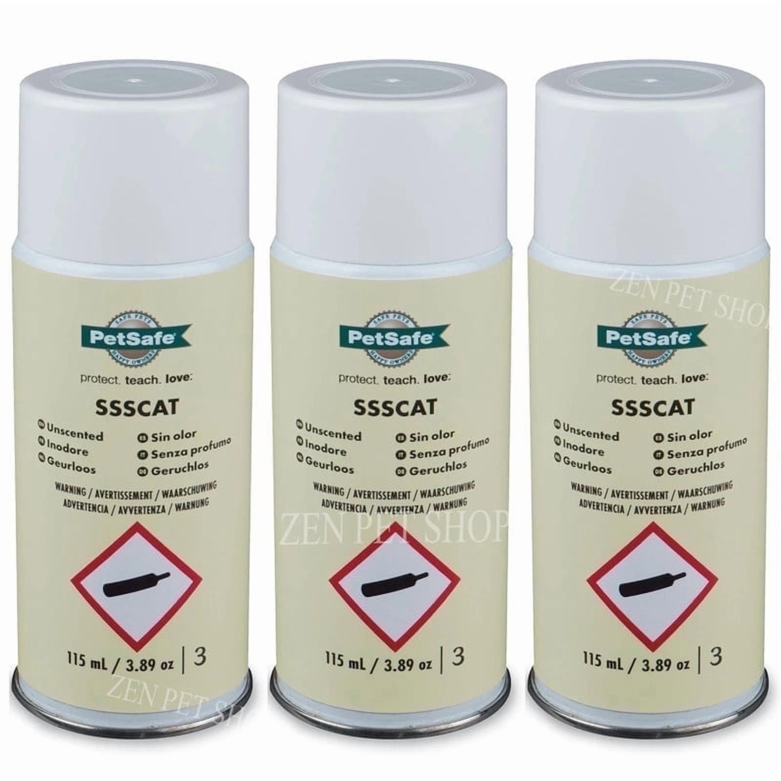PetSafe SSSCAT Spray Replacement Can Only for Dogs and Cats, Training Repellent Refill, 3 Pack