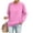 Pink-A-100703aa, variant on Trgacdwlo Womens Crew Necks Sweatshirts Long Sleeve Pullover Women Plain Fall Winter Warm Fleece Sweatshirts for Women Brown XXXL