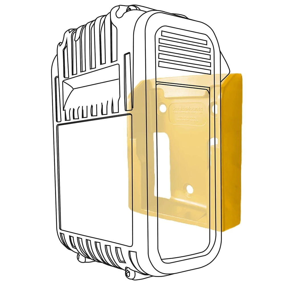 StealthMounts 20V DeWalt Battery Holder 6 Pack of DeWalt Battery Mount | DeWalt Battery Storage | DeWalt Battery Accessories | DeWalt Battery Holder Wall Mount | DeWalt 20V Battery Holder