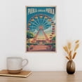 thumbnail image 3 of Symmetry View Wall Art Estrella De Puebla Puebla Mexico Vintage Travel Poster Ferris Wheel City Skyline Landmark Print Poster, 3 of 8