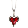 thumbnail image 4 of Alloy Gothic Necklace Stylish Red Heart And Thorn Necklace Perfect For Daily Wear Or Special Occasions, 4 of 8