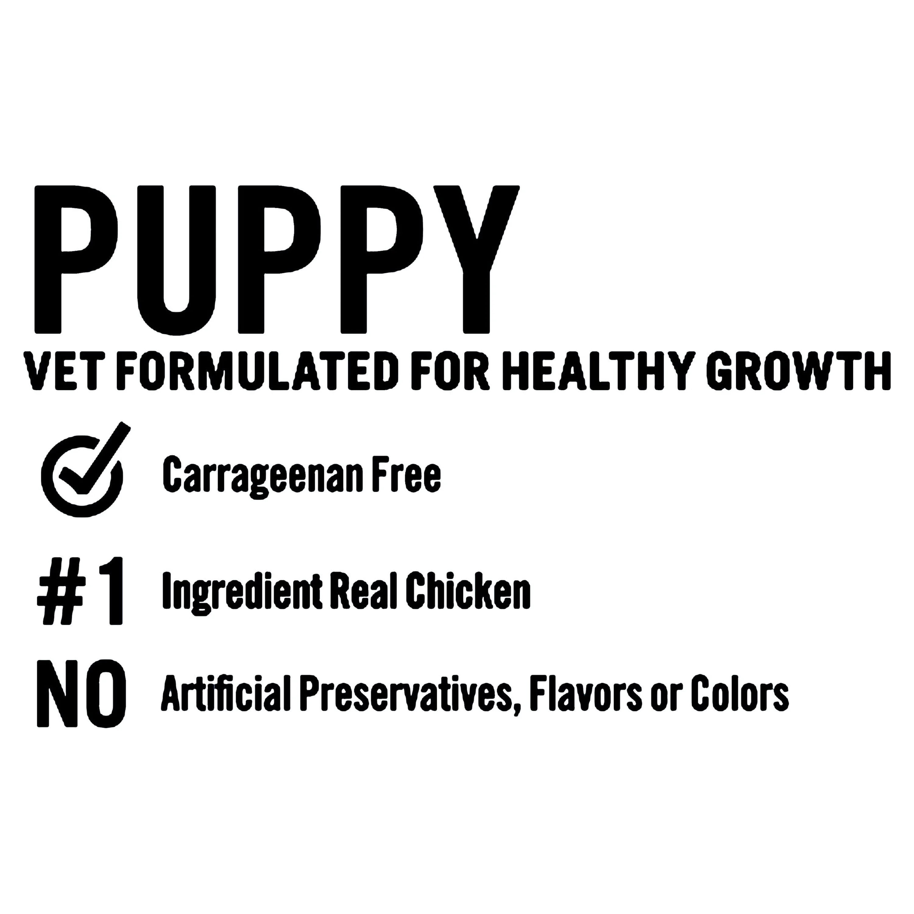 (6 pack) Pure Balance Pro+ Chicken & Brown Rice Stew Wet Dog Food for Puppy, 12.5 oz Can