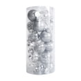 thumbnail image 1 of 24 piezas de adornos de bolas de Navidad colgantes adornos decorativos adornos de Navidad para Plata, 1 of 9