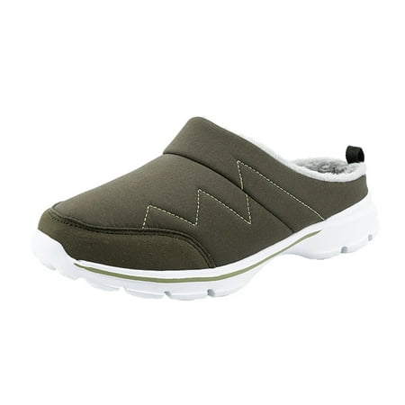 

Mens Casual Shoes Lovers Shoes Mens S Casual Breathable Mesh Fabric Plus Velvet Warmth Slip On Shoes Shoes for Men Casual Shoes for Men Pu Green 39