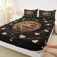 thumbnail image 3 of Feelyou Leopard Print Basketball Twin Sheet Sets, Love Heart Bedding, 3pcs, 3 of 7