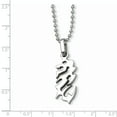 thumbnail image 3 of Collier Dragon en Acier Inoxydable 22 Pouces, 3 of 3