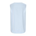 thumbnail image 6 of USSUMA T-Shirts for Women Trendy Embroidered Graphic Women's Shirts and Blouses Sleeveless Women Tops Dressy Casual Summer Loose Cotton Linen Tank Top Round Neck Plus Tunics Beach, 6 of 8