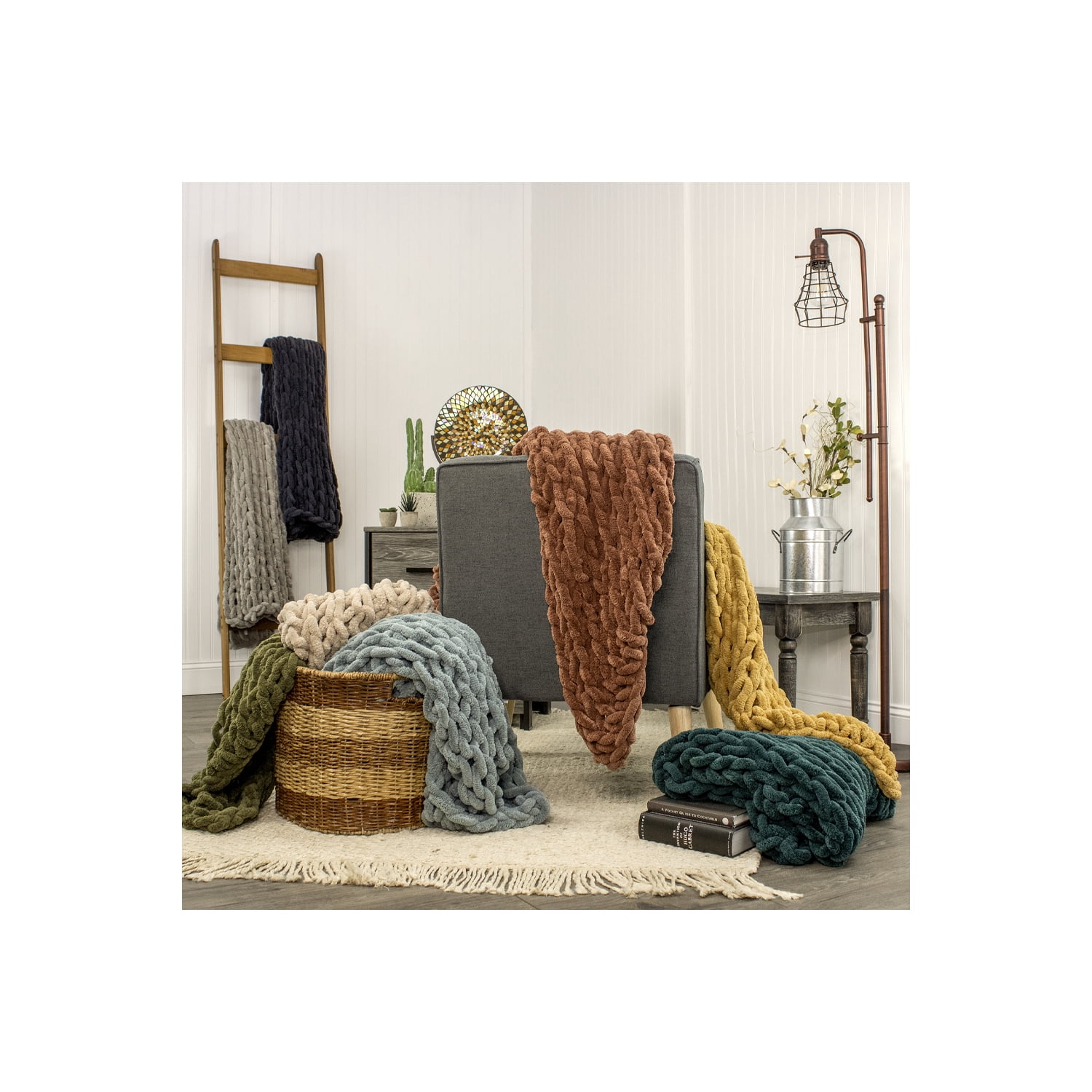 Donna Sharp Chenille Knit Throw - Thumbnail 3
