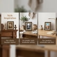 thumbnail image 5 of Unique Bargains Wall Hanging & Tabletop Resin Picture Frame for Display Brown 4" x 6", 5 of 5