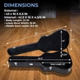 thumbnail image 5 of Dreadnought Acoustic Guitar Hardshell Case with Accessory Compartment - Black, 5 of 6