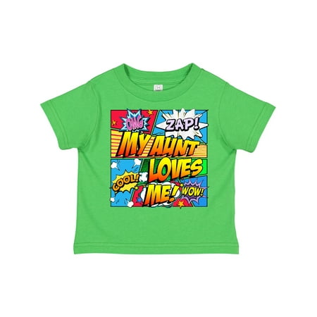 

Inktastic My Aunt Loves Me Gift Toddler Boy or Toddler Girl T-Shirt