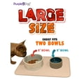 thumbnail image 5 of iPrimio Extra Large Pet Feeding Bowl Mat with Logo - Food Grade Silicone - Hygienic and Safe for Allergic Dogs and Cats - Prevent Pet Water Food Spills - Non Slip (Taupe 22" by 14"), 5 of 5