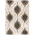 thumbnail image 3 of SAFAVIEH Florida Declan Geometric Swirls Shag Area Rug, Cream/Smoke, 8' x 10', 3 of 12