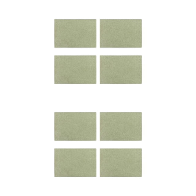 Bewildely 4 Pieces Linen Placemats Thermal Insulation Dining Stain-resistant Placemat Pad Washable Tableware Table Outdoor Home Type4 NO4