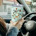 thumbnail image 6 of KLL World Travel Map Print 40oz Stainless Steel Insulated Car Cup with Spillproof Lid - Keep Your Drink Hot or Cold on the Go-Without Straw, 6 of 8