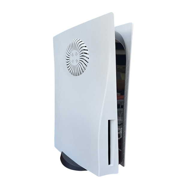 Fundas Panel Consola Juegos Huecas Fundas Antipolvo para PS5 Host Versión CD (Blanco)