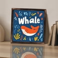 thumbnail image 3 of Orange Cute Whale Wooden Sign Wall Plaque - Vintage Art Decoration, Wall Decoration - Ideal Gift For Home Decoration, Living Room, Bathroom, Bedroom, Garden, Dining, Bar, Cafe, Festival Party Decor, 3 of 7