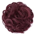 thumbnail image 2 of Qlenkay Gorra de béisbol con extensiones de cabello 14 pulgadas ondulado rizado Bob peinado peluca ajustable sombrero adjunto postizo sintético para mujer marrón medio, 2 of 5