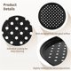 thumbnail image 4 of POWKOL Moldes para pizza con agujeros, antiadherentes de 9,6/11/12,6 pulgadas para horno, bandejas perforadas, suministros redondos de acero al carbono para hornear en casa y restaurante (paquete de, 4 of 5