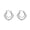 Silver B, variant on 14K Gold Plated Heart Hoop Earrings for Women, Lightweight and Hypoallergenic Earrings