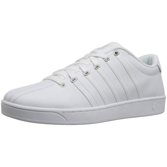 K-Swiss Men's Court PRO II Fashion Sneaker, White/Silver, 12 M US