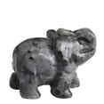 thumbnail image 4 of K-KED 5Pcs Natural Black Amphibole Stone Quartz Crystal Elephant Carved Rock Healing, 4 of 6