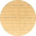 thumbnail image 1 of Ahgly Company Indoor Round Solid Brown Modern Area Rugs, 4' Round, 1 of 4