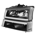 thumbnail image 2 of MOSTPLUS Black Headlights Sequential Signal for 2003-06 Chevy Avalanche Silverado 1500 2500, 2 of 9