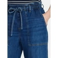 thumbnail image 4 of Time and Tru Women's Pull On Wide Leg Jeans, 30" Inseam, Sizes XS-XXXL, 4 of 5