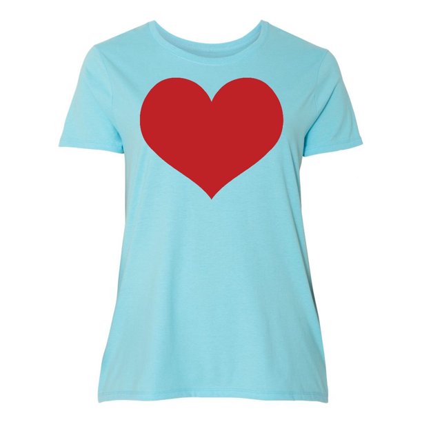 plus size valentine t shirt