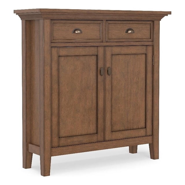 Pemberly Row Armoire de Rangement d'Entrée en Bois 36 Pouces L - Brun Rustique Vieilli