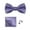Purple, variant on LShunze Bow Ties for Men Solid Color Pre-Tie Bow Tie and Pocket Square Set Classic Formal Tuxedo Bowties for Wedding Party